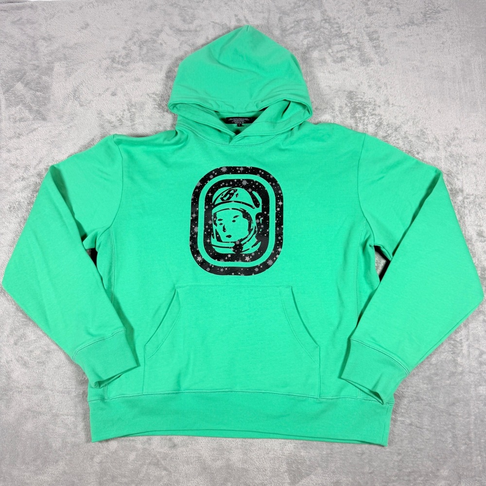 Billionaire Boys Club Mens Large Overtime Hoodie Green Astronaut Star Logo